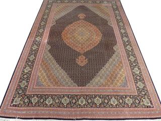 Appraisal: VERY FINE PERSIAN TABRIZ WOOL AND SILK CARPET VERY FINE