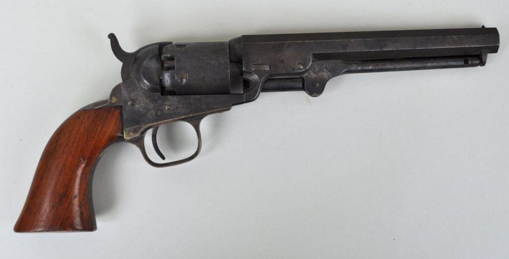 Appraisal: Colt Caliber Stagecoach Scene pocket percussion revolver manufacture date Colts