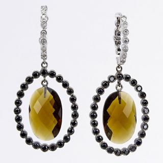 Appraisal: Approx Carat Fancy Black Diamond Carat White Diamond Carat Citrine