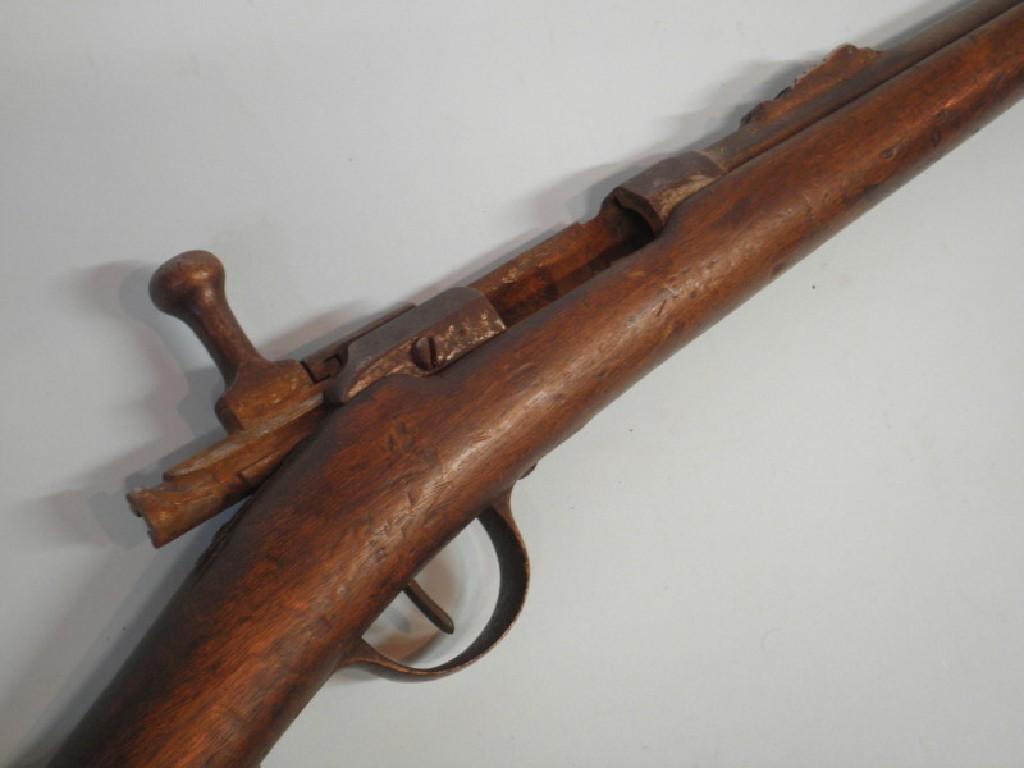 Appraisal: A French rifle engraved and bearing date cm long