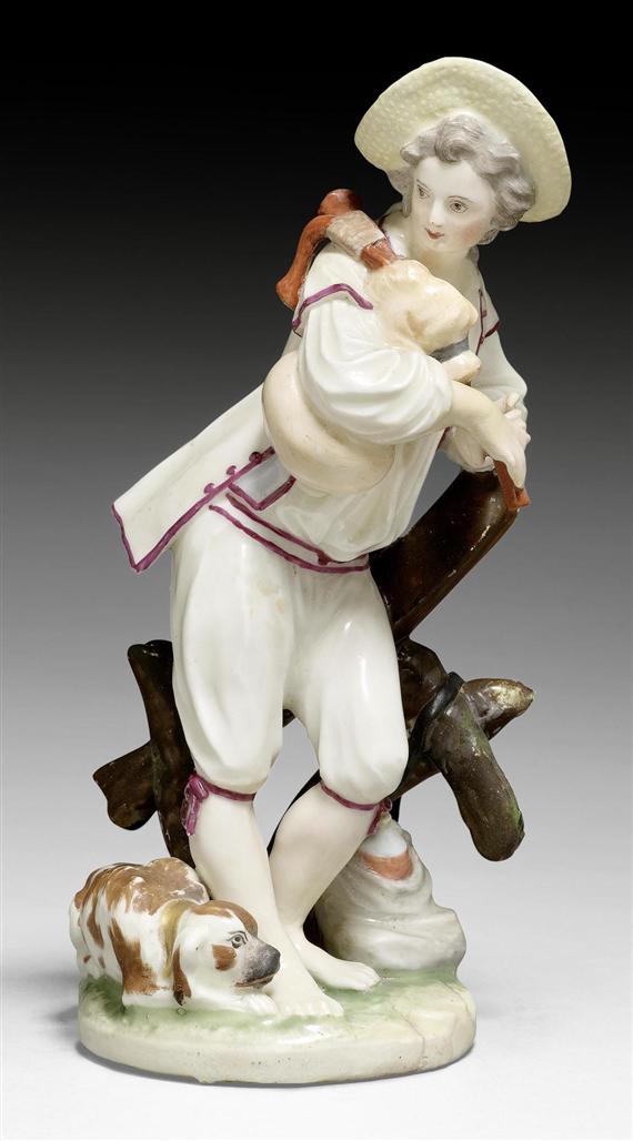 Appraisal: SHEPHERD WITH BAGPIPES AS AN ALLEGORY OF SUMMER ZURICH MODEL