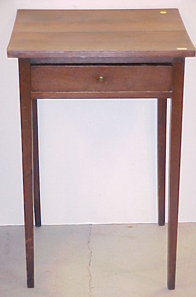 Appraisal: th C one drawer stand two board top '' h