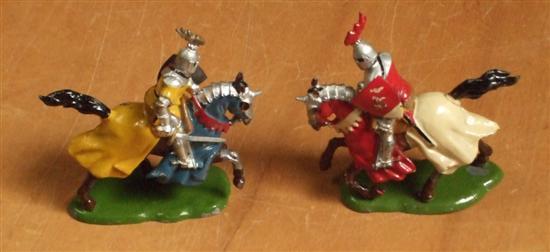 Appraisal: Britains Knights of Agincourt no's and and other metal and