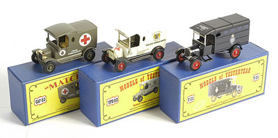 Appraisal: Matchbox Models of Yesteryear Police Vehicles to include No YPD