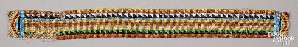 Appraisal: Native American Indian beaded belt th c Native American Indian