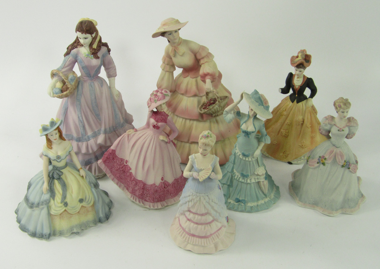 Appraisal: Coalport Bisque porcelain ladies comprising Beth Amanda Jill Juliette Berenice