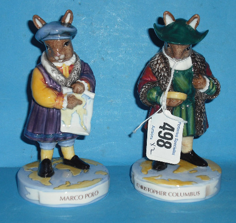 Appraisal: Royal Doulton Bunnykins Figures Marco Polo DB and Christopher Columbus