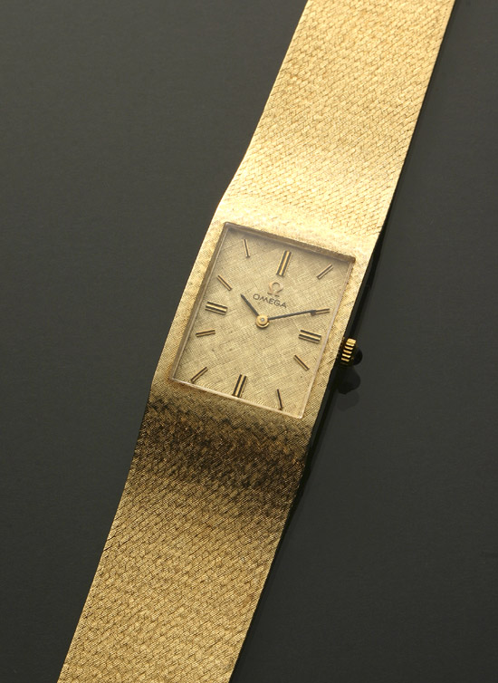 Appraisal: Gentleman's -Karat Yellow-Gold -Jewel Manual-Wind Wristwatch Omega Swiss Circa Having