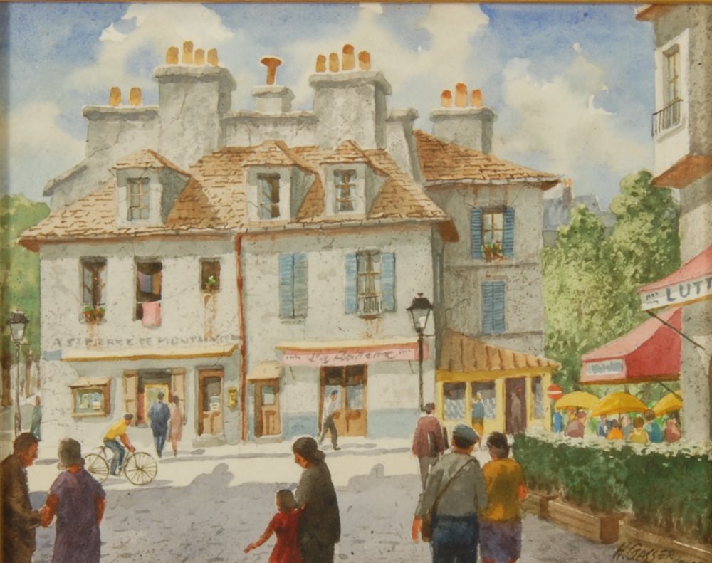 Appraisal: HENRY MARTIN GASSERAmerican - At the Top of Montmartre Signed