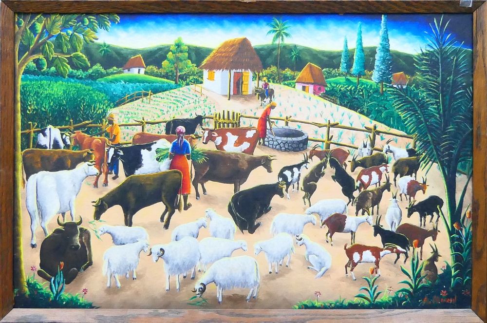 Appraisal: ANDRE NORMIL - HAITIAN ART OIL PAINTING From the first