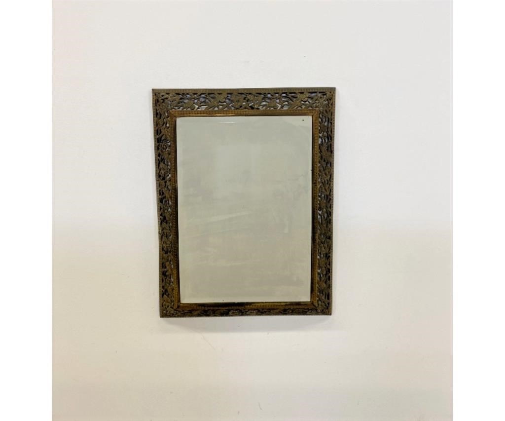 Appraisal: Large metal and beveled glass mirror circa h x w