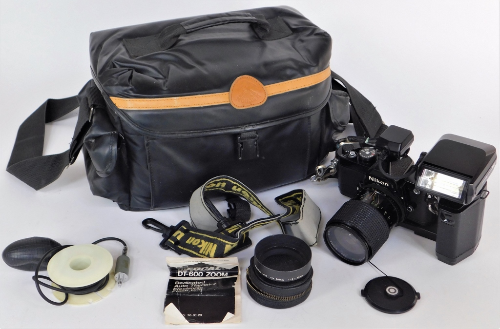 Appraisal: NIKON FM MM SLR CAMERA AND ACCESSORIES B Nikon FM