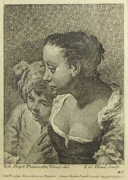 Appraisal: After Giovanni Battista Piazzetta Italian - Woman and Child c