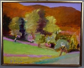 Appraisal: WOLF KAHN GERMAN B PAINTINGThe Old Orchard Signed lower left