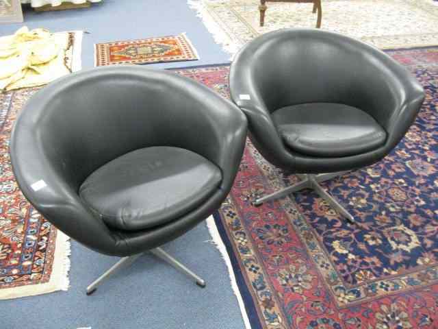 Appraisal: Pair of Overman Swedish Chairs mid-century modern