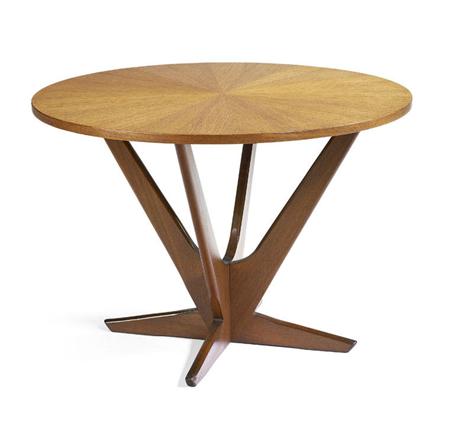 Appraisal: GEORG JENSEN FOR KUBUS OCCASIONAL TABLE MODEL CIRCA teak the