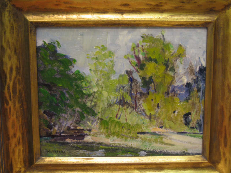 Appraisal: BERNARD E PETERS AMERICAN B Trees in landscape oil on