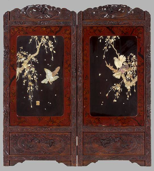 Appraisal: Property of various owners Meiji Period The front panels decorated