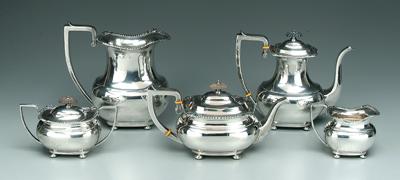 Appraisal: Sterling tea service and pitcher Lord Roberts pattern by International