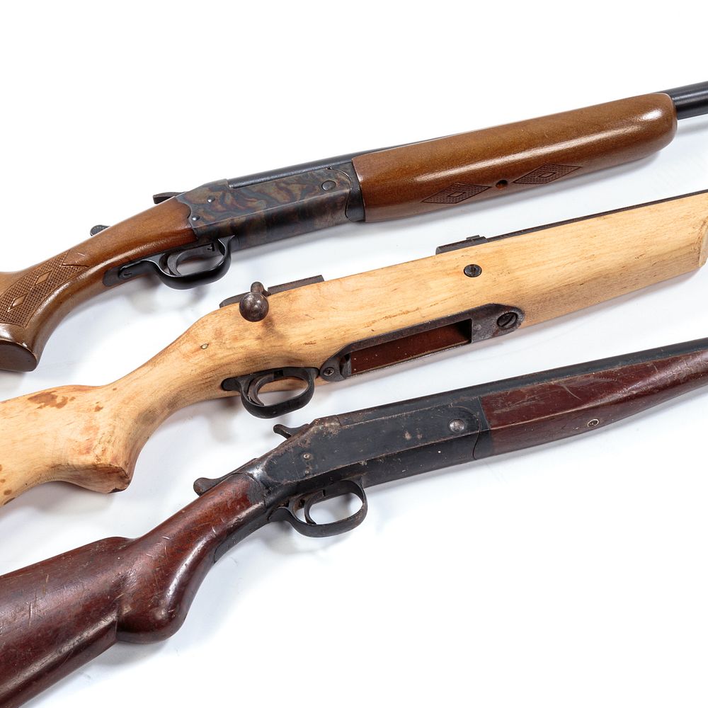 Appraisal: Four Assorted Shotguns Stevens Model Series K A H R