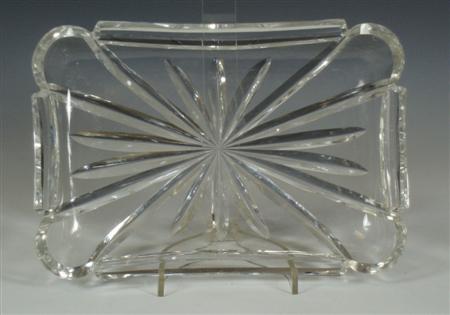 Appraisal: A pair of cut glass dishes Probably Victorian of rounded