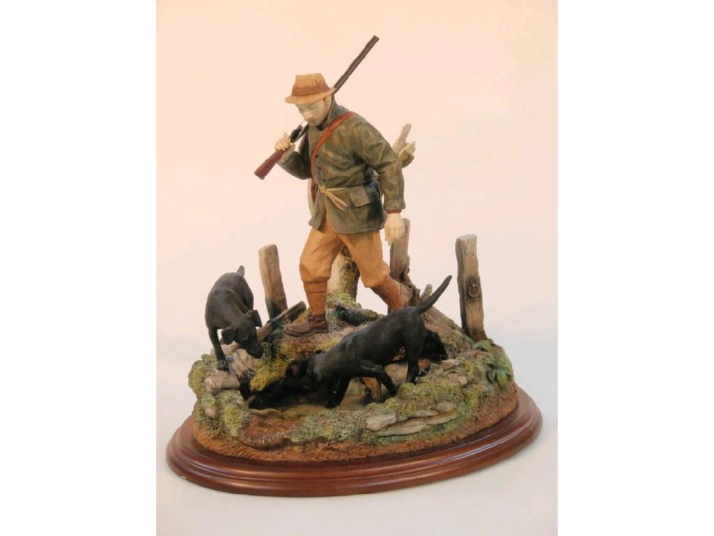 Appraisal: A Country Artists hand painted model group entitled 'Alert to