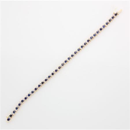 Appraisal: Sapphire and Diamond Bracelet Estimate -