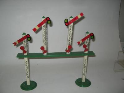 Appraisal: Hornby No signal gantry green base with four signals boxed