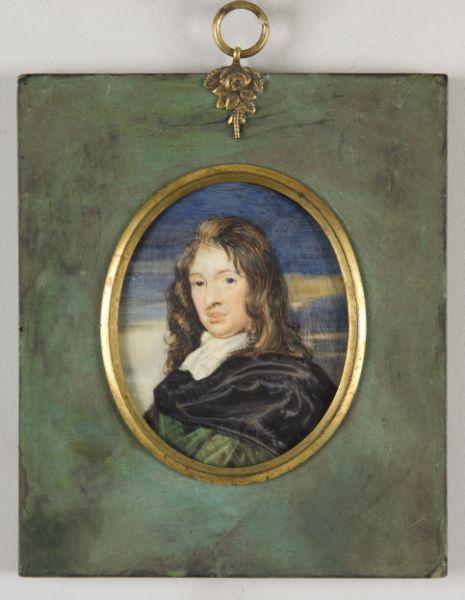 Appraisal: Miniature Portrait of th c Gentleman English ca watercolor on