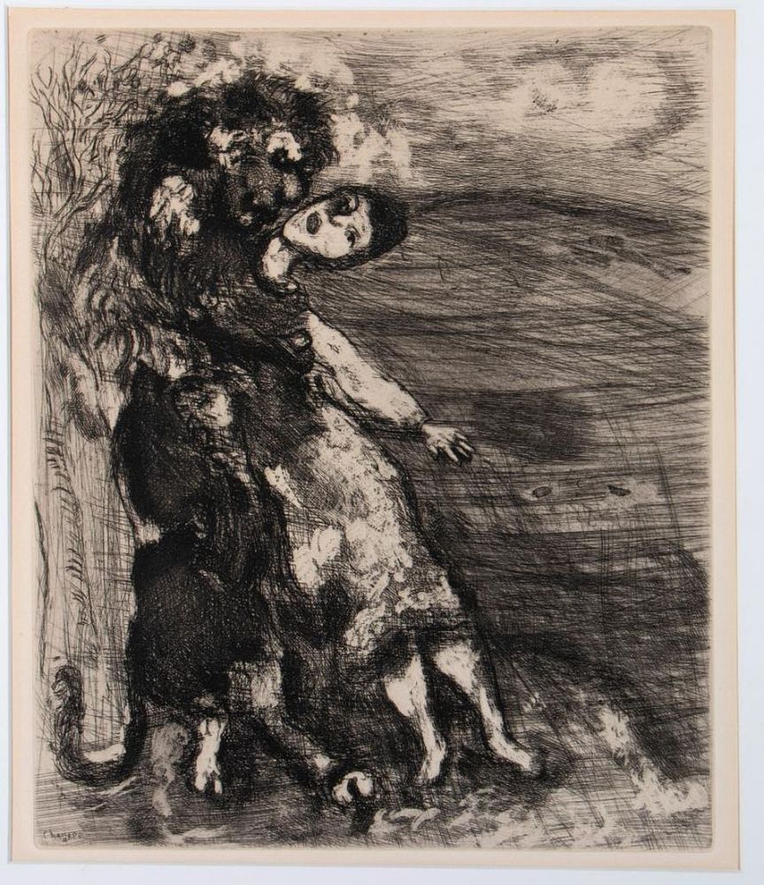 Appraisal: Marc CHAGALL - Marc CHAGALL - Le Lion amoureux aus