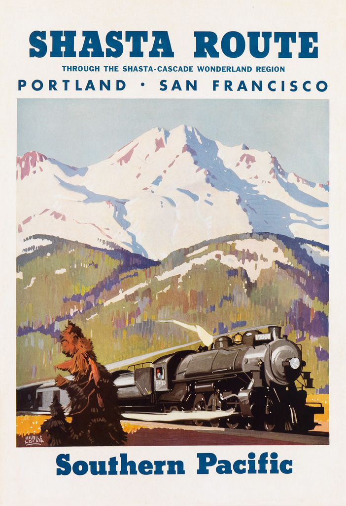 Appraisal: MAURICE LOGAN - SHASTA ROUTE SOUTHERN PACIFIC Circa s x