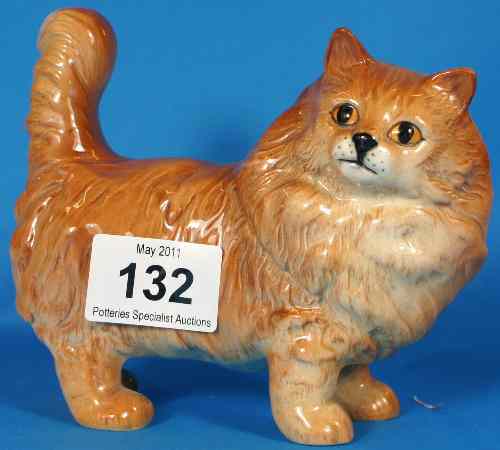 Appraisal: Beswick Persian Cat Standing Tailorette Model in Ginger Gloss