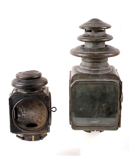 Appraisal: Antique Early Automobile Lanterns Up for sale are these antique