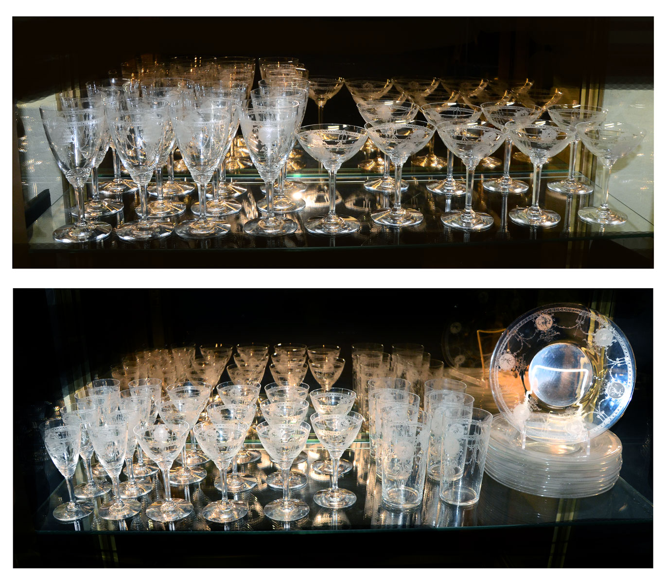 Appraisal: PC HEISEY ''PIED PIPER'' GLASSWARE COLLECTION - '' champagne tall