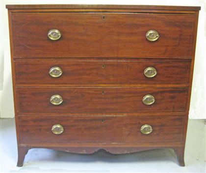 Appraisal: Federal inlaid mahogany butler's desk probably baltimore early th century