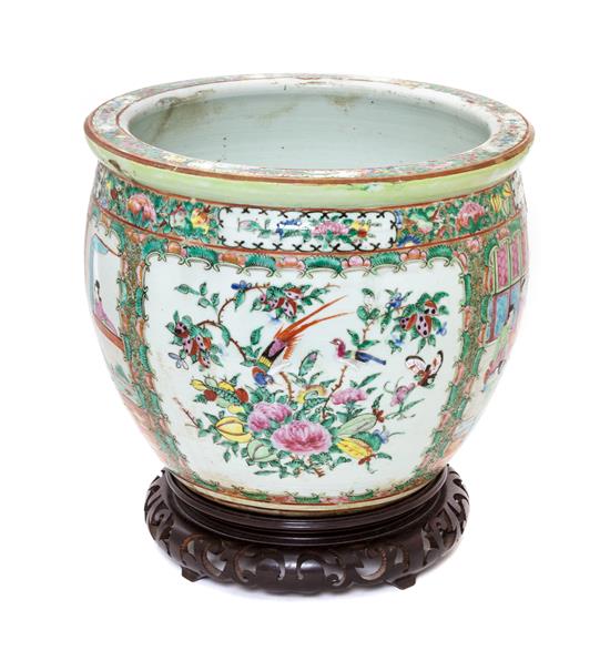 Appraisal: Sale Lot A Chinese Export Rose Canton Porcelain Jardiniere th