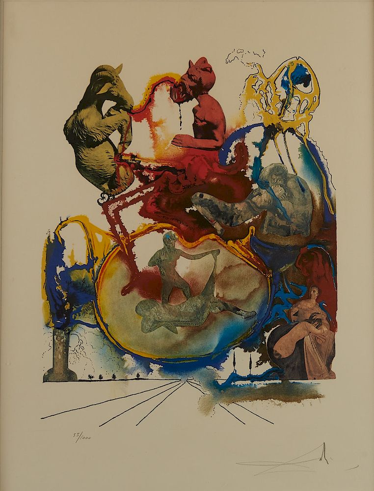 Appraisal: After Salvador Dali Four Dreams of Paradise Set Lithographs After