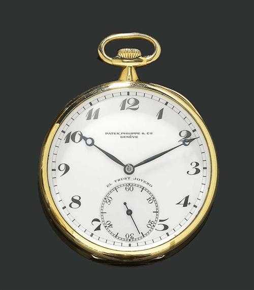 Appraisal: GOLD POCKET WATCH PATEK-PHILIPPE ca Yellow gold Polished case No