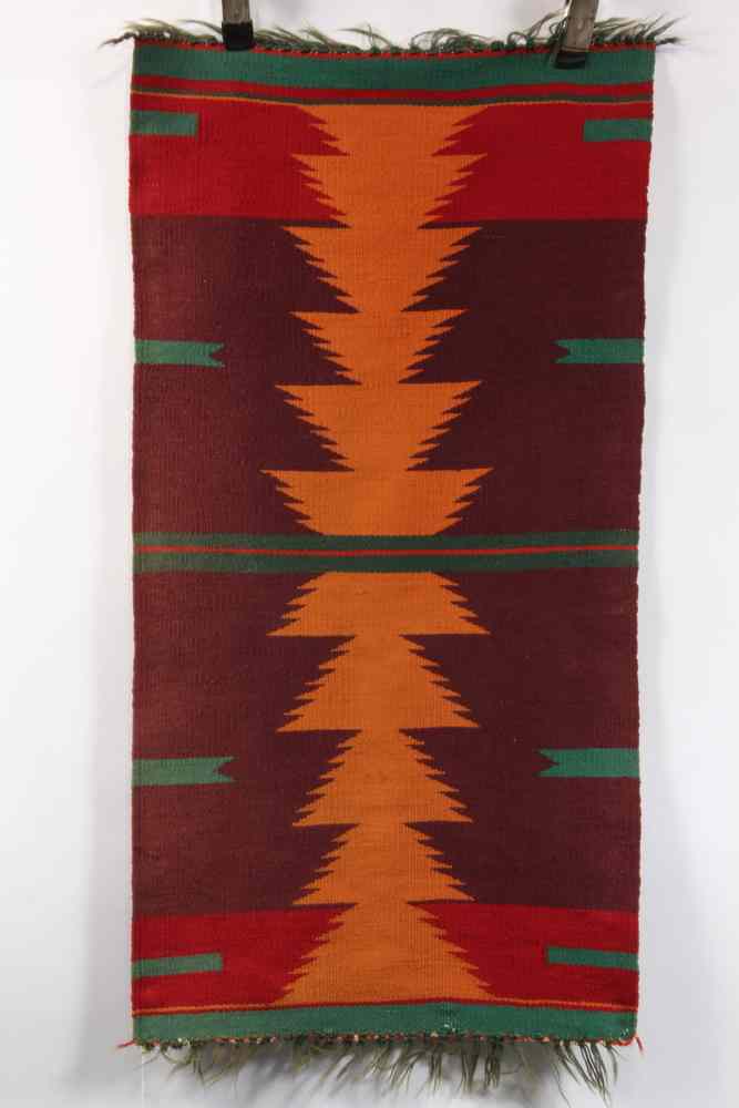 Appraisal: NATIVE AMERICAN BLANKET - Unusual th c Germantown Child's Blanket