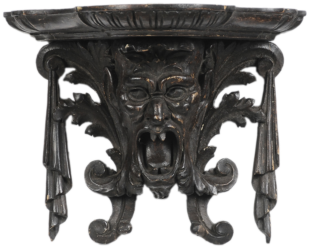 Appraisal: Italian Baroque Style Bracket Italian early th century carved wood