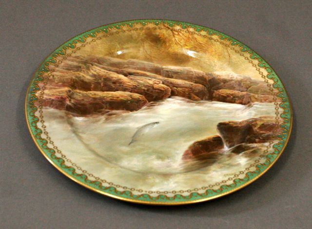 Appraisal: A Royal Doulton dessert plate painted by Joseph Birbeck Snr