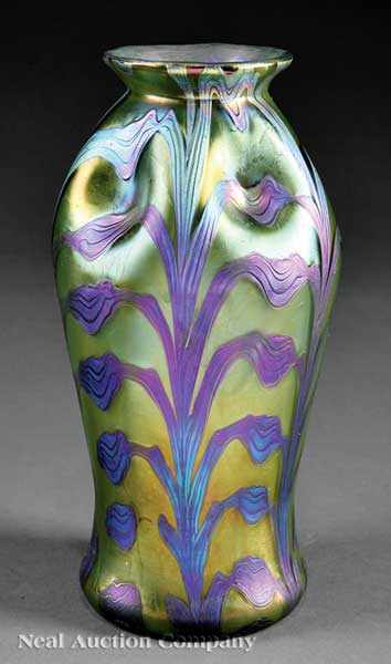 Appraisal: A Loetz Favrile Art Glass Vase early th c green