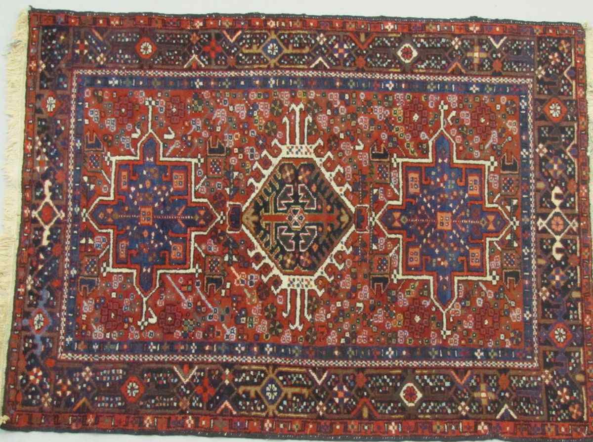 Appraisal: ORIENTAL RUGS TWO KARAJA ' x ' '' and '