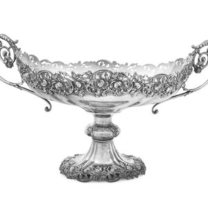 Appraisal: A Large Silver Centerpiece Bowl marked 'Sterling' to the underside