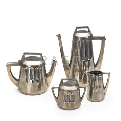 Appraisal: PETER BEHRENS EDUARD HUECK Tea and coffee set Germany ca