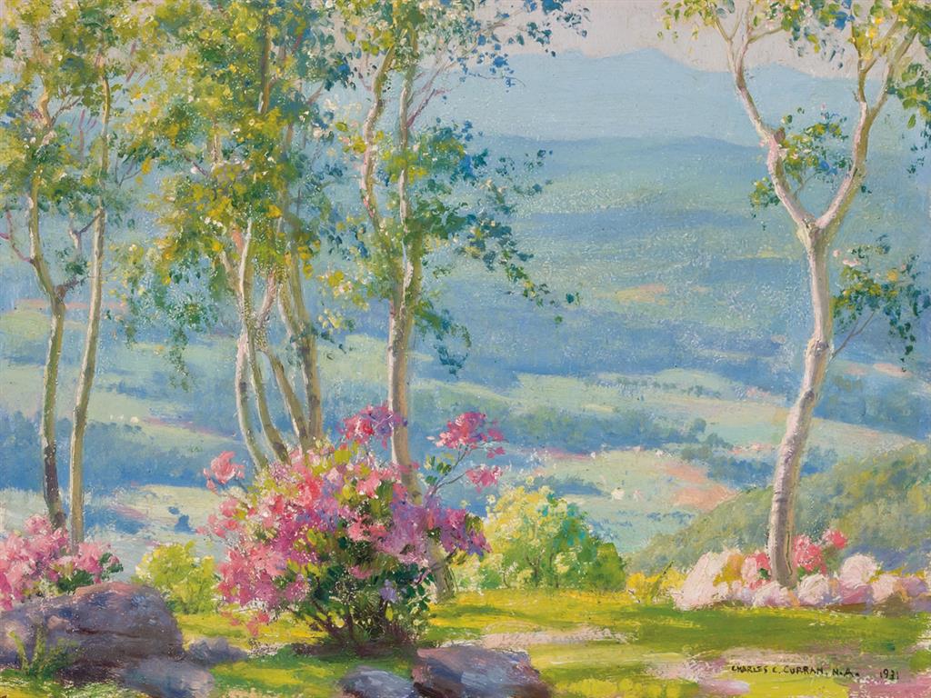 Appraisal: CHARLES COURTNEY CURRAN American - The Catskills From Woodgreen Cragsmoor