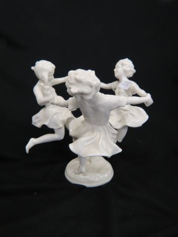 Appraisal: Hutschenreuther Porcelain Figurine Ring Around the Rosie a trio of