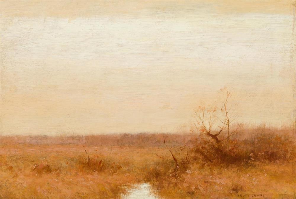 Appraisal: BRUCE CRANE American - View of the Marsh oil on