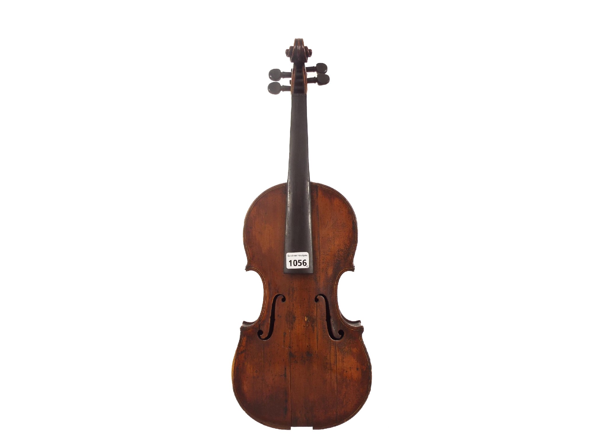 Appraisal: th century English violin by Pierson Gardiner in need of