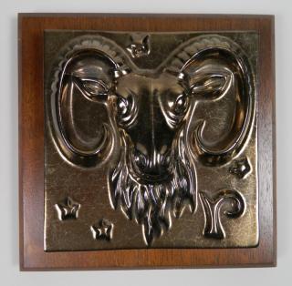 Appraisal: Don Schreckengost ceramic tile Don Schreckengost ceramic tile- ''Aries'' Summitville